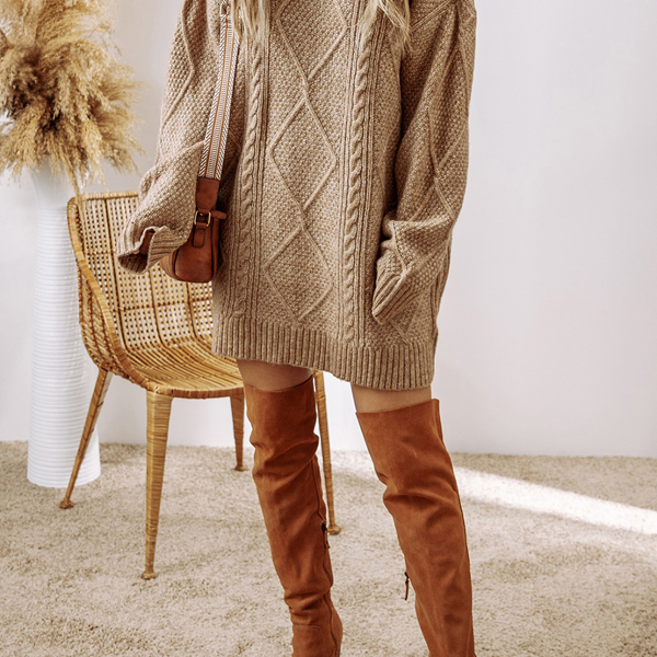 【 JEANS】CABLE SWEATER DRESS HIDDEN GEMS | Cozy Cable Knit Sweater Dress | Jane.com